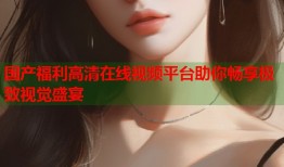 国产福利高清在线视频平台助你畅享极致视觉盛宴