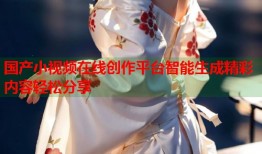国产小视频在线创作平台智能生成精彩内容轻松分享