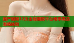 国产视频12页全能播放平台畅享高清流畅体验