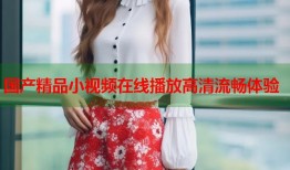 国产精品小视频在线播放高清流畅体验