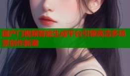 国产门视频智能生成平台引领高清多场景创作新潮