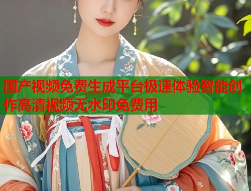 国产视频免费生成平台极速体验智能创作高清视频无水印免费用